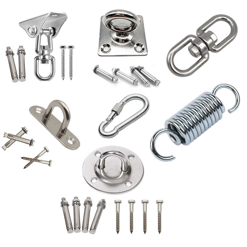 Stainless Steel Yoga Fixed Plate Hammock Swing Hanging Chair Hook Yoga Hook Lifting Ring Fan Sandbag Fixed Hook