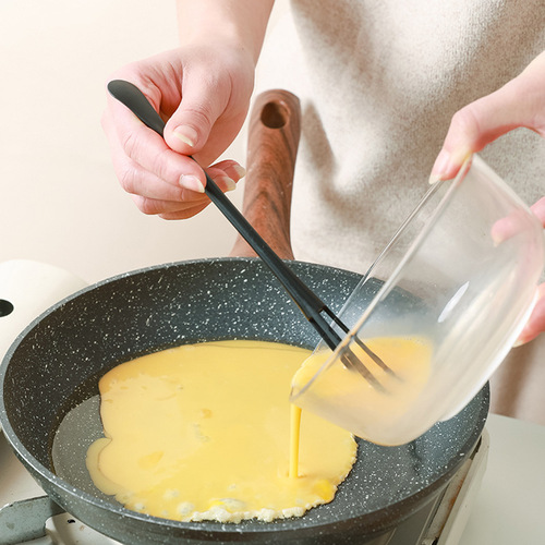 Two-in-one simple manual egg beater, sesame paste spatula, egg cream stirrer, household multi-functional whisk