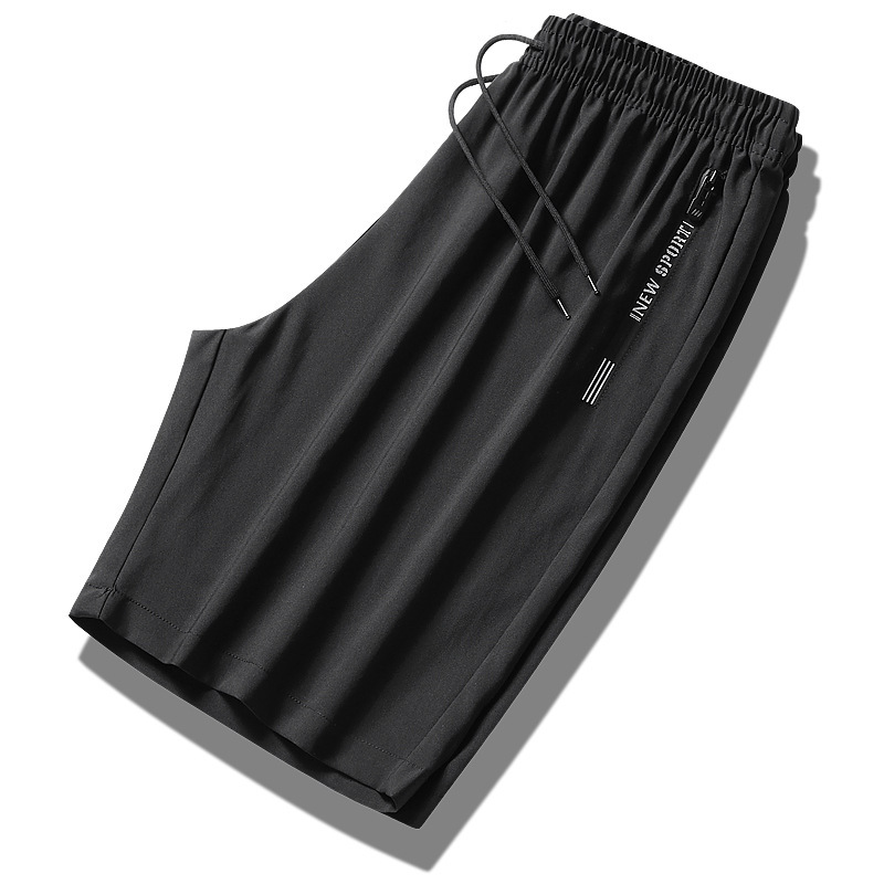 Pantalones deportivos de hombre pantalones cortos de verano delgados pantalones de calzado rectos y sueltos pantalones de entrenamiento de pareja