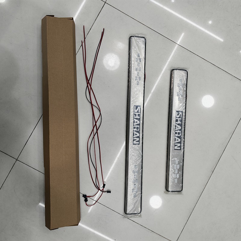 SHARAN门槛条 适用进口大众夏朗门槛保护条 迎宾踏板 LED带灯改装