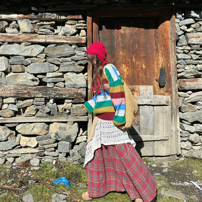 大草原川西北新疆旅游穿搭连衣裙子女早秋2025新款绝美长裙一整套|undefined