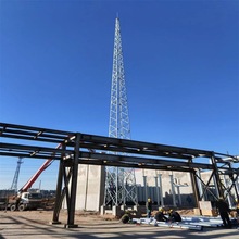 角钢监控塔避雷线塔45米四柱角钢避雷塔40米钢管避雷针塔多层钢构
