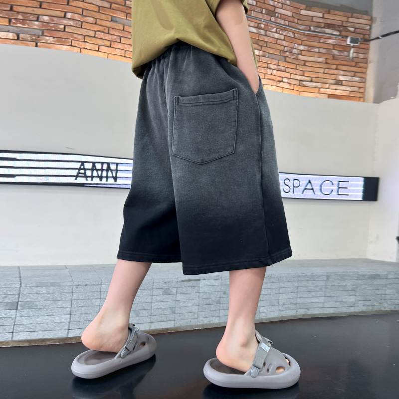 Jongen Gradient Freizeithose Fir De Summer Stylisch Kuerz Hosen_voghion.com