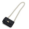 Lock from pearl, one-shoulder bag, shoulder bag, Chanel style, internet celebrity