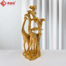 创意高端长颈鹿摆件乔迁新居客厅电视柜玄关家居礼物轻奢家装饰品