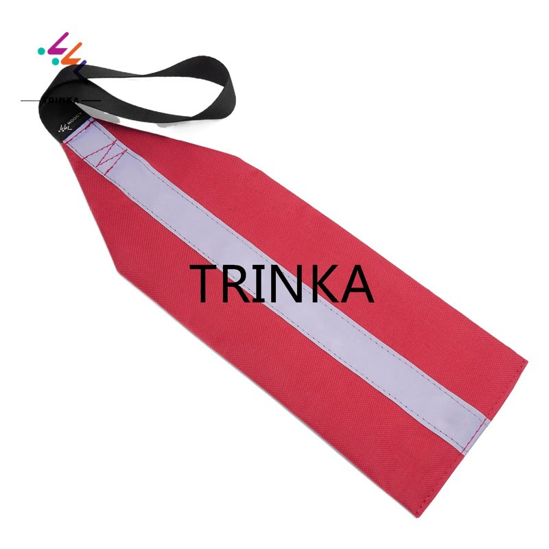 Красный флаг с светоотражающей полосой каяк SUP путешествия буксировки флаг