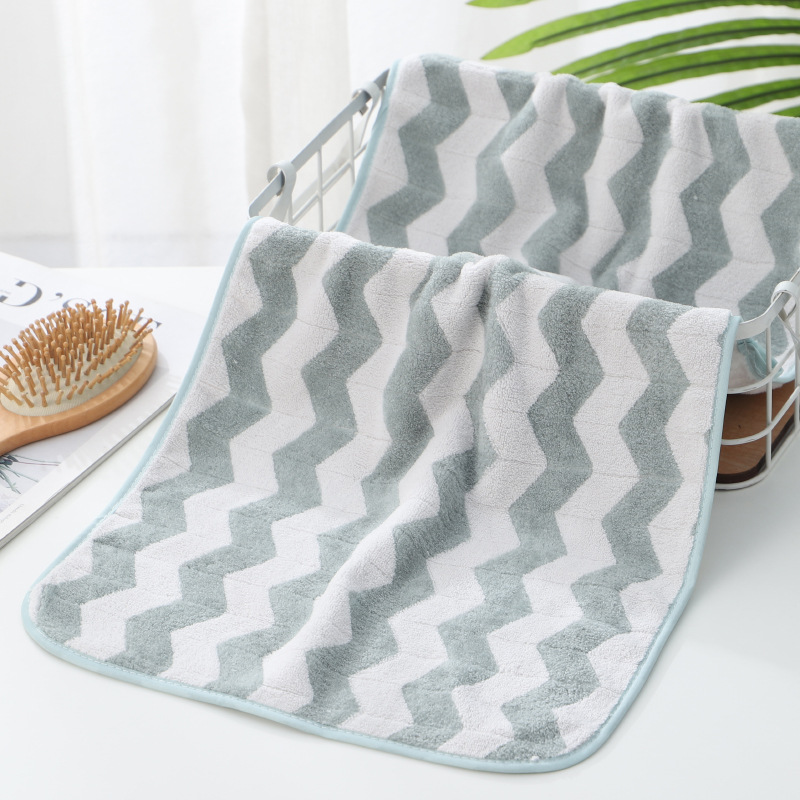 Asciugamano in velluto corallo, salvietta ispessita, asciugamano per il viso morbido e assorbente, ricamo regalo_voghion.com