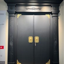 厂家新中式仿古门纯铜门锌合金大门农村家用庭院大门可订入户大门
