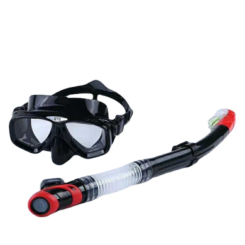 Diving goggles breathing tube suit snorkeling goggles mask adult frog goggles full dry snorkeling equipment