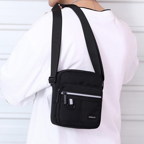 Men's Oxford Cloth Single Shoulder Bag, Men's Crossbody Bag, Casual Canvas Bag, Men's Bags, Backpacks, Small Bags, Business Documents Bags