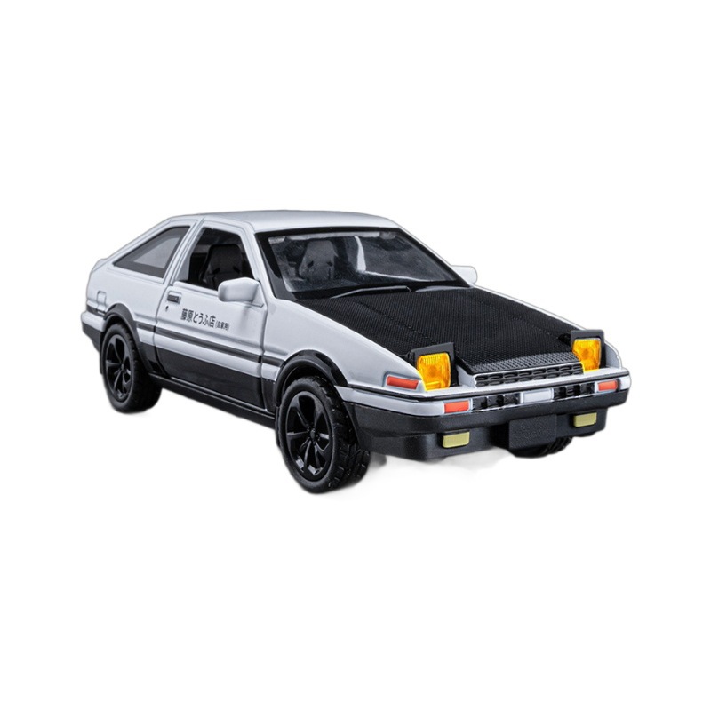 Modelo de coche de aleación Jiaye 1:36 Toyota AE86 luz de retorno luz de sonido puerta modelo de simulación de coche decoración figura de regalo