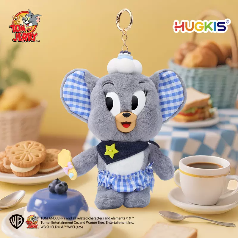 正版猫和老鼠毛绒公仔挂件卡通玩偶甜点烘焙系列娃娃潮玩盲盒礼物
