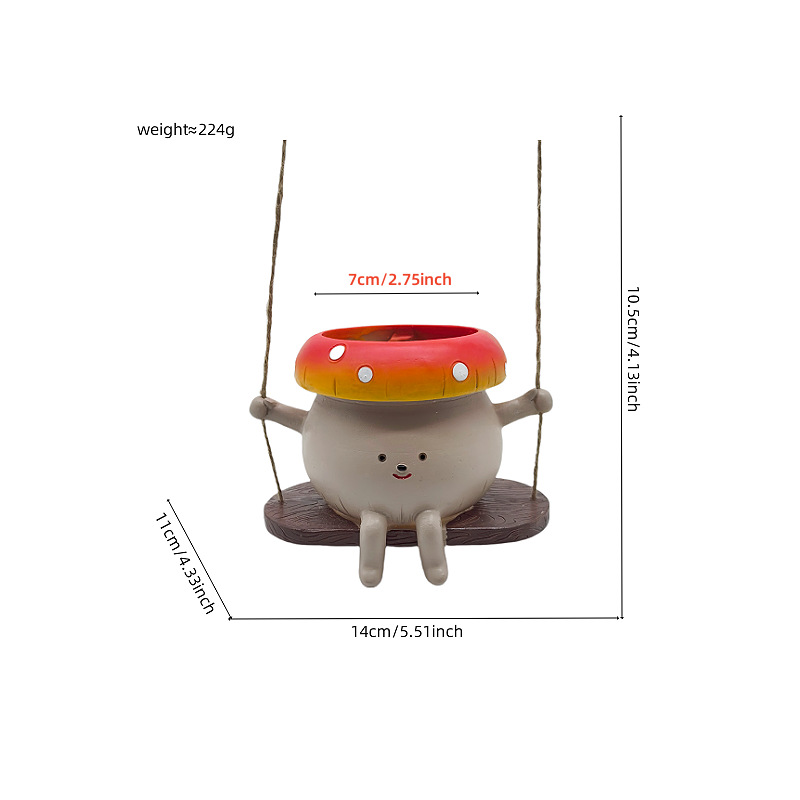 Mushroom swing pot