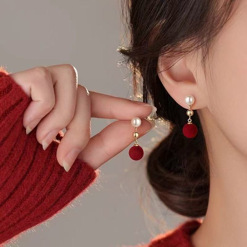 Retro red fashionable universal elegant pendant
