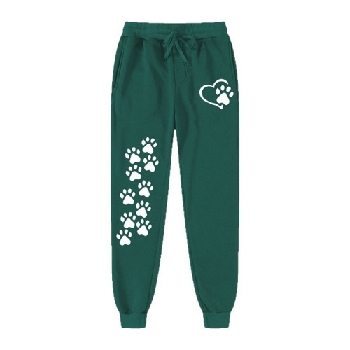 Wish European and American sanitary pants, women's autumn velvet leggings and lace casual pants to wear outside