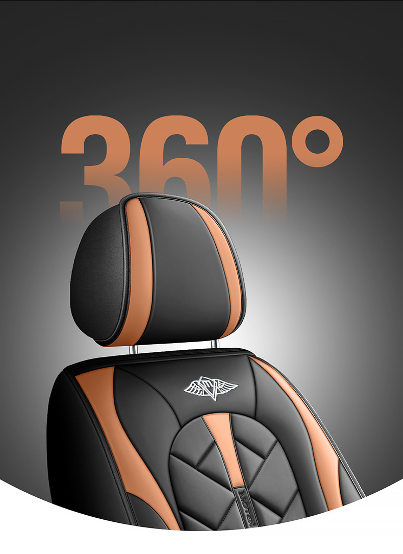 Cross-Border Foreign Trade All-Season Universal Summer Full-Cover Seat Cover, Ventilated and Breathable Leather Seat Cushion, New Full-Cover Car Seat Cover
