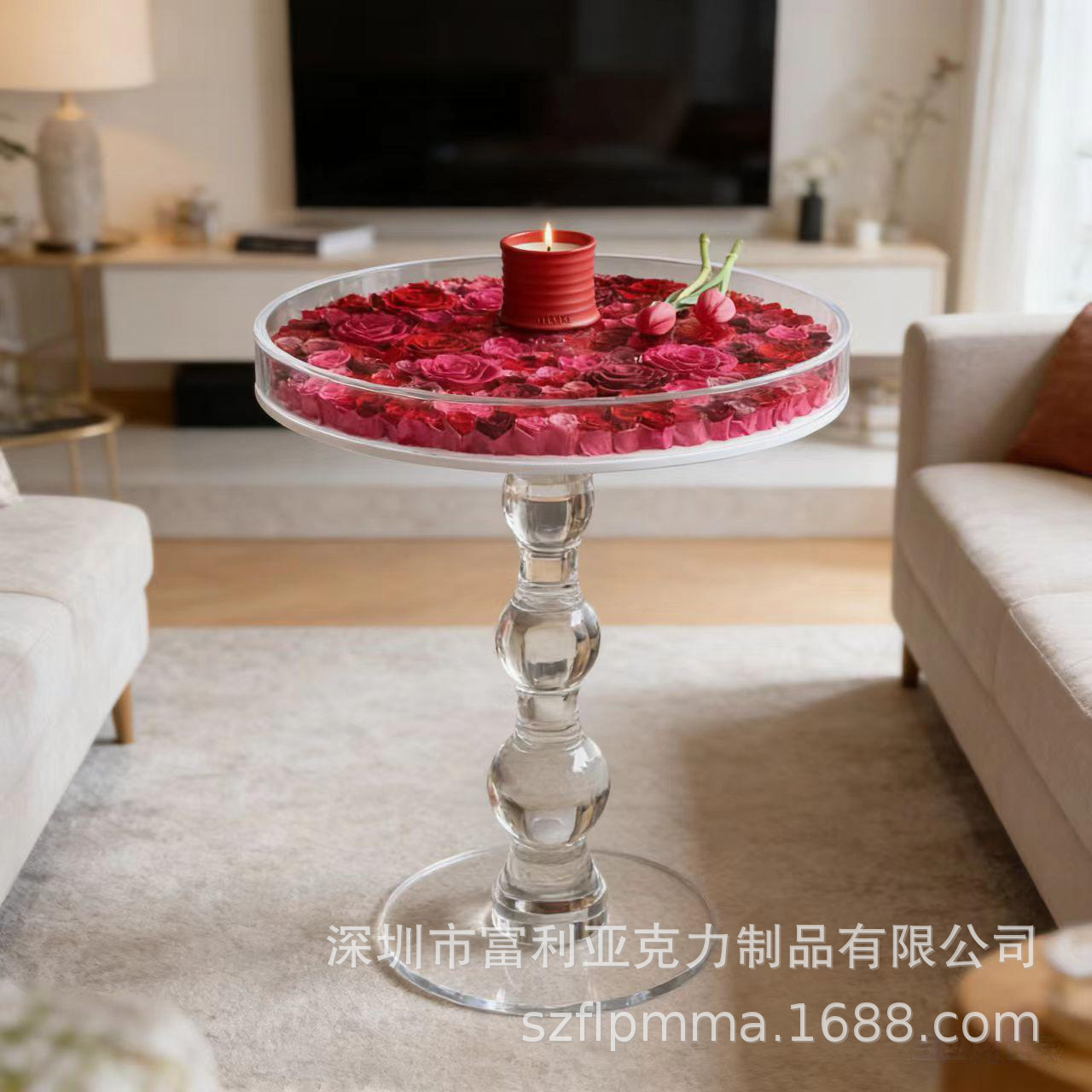 透明50*50*63cm（不含花））