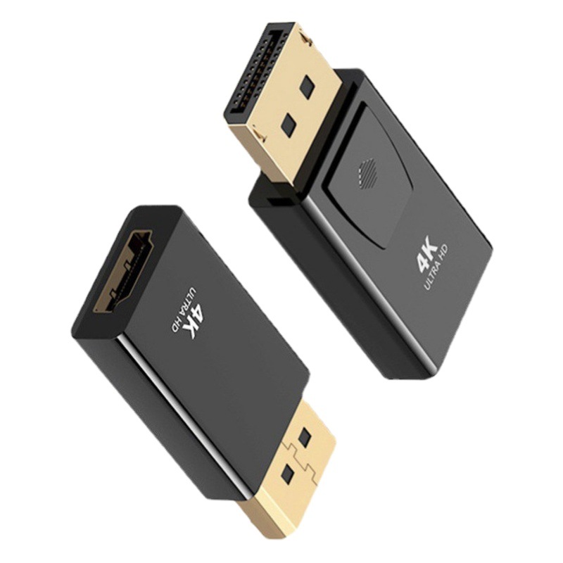 Adaptador DP a HDMI, DP macho a HDMI hembra, conversión de monitor de alta definición para computadora, conexión de TV
