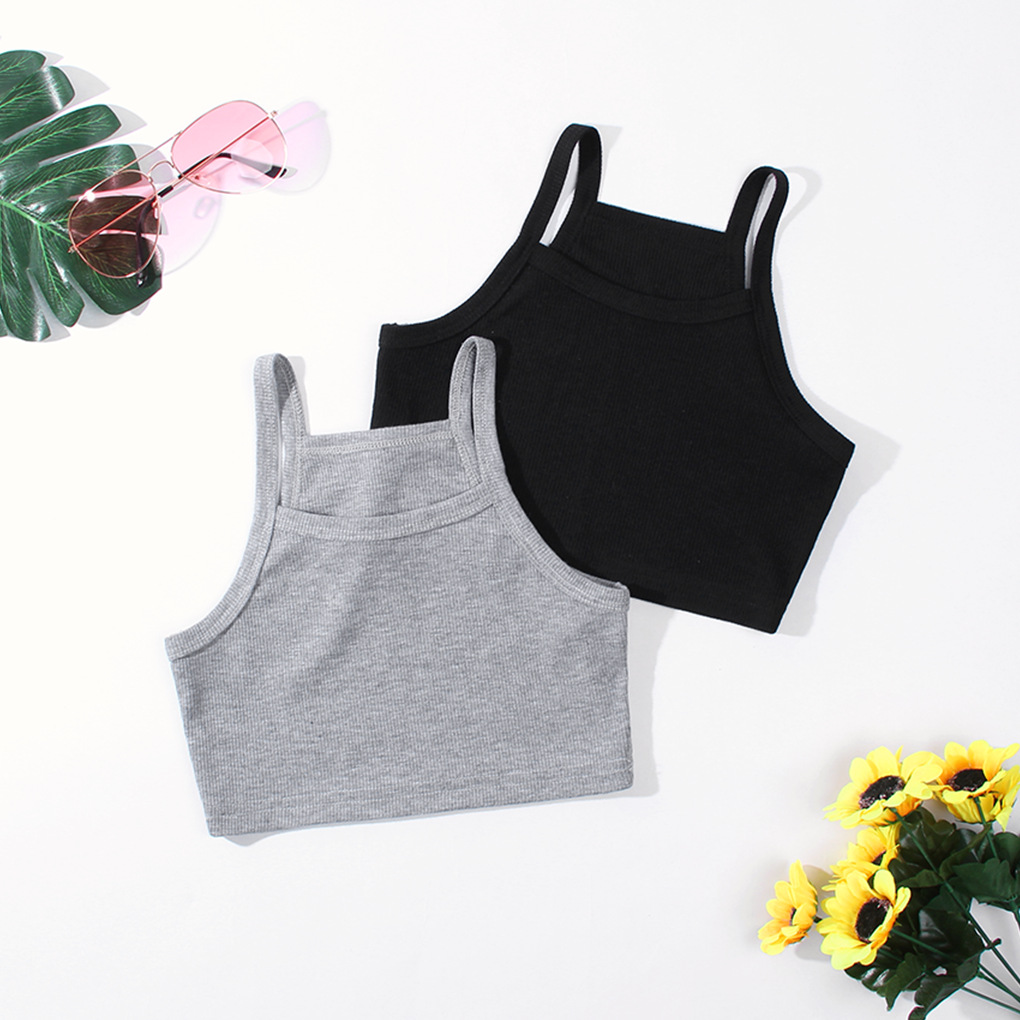 Children's clothing 2022 summer short children's vest ins best-selling European and American style children's vest girls' strapless girls' 