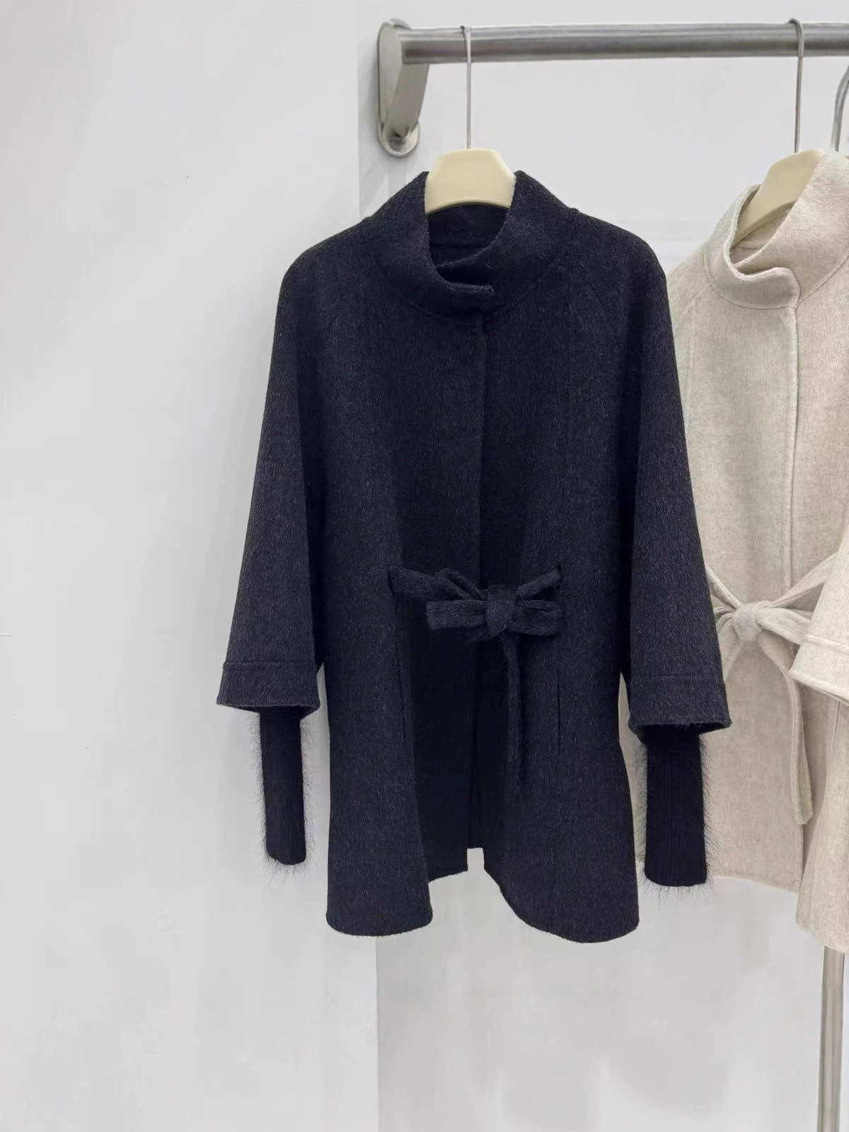 П Demi-season вязаный модный универсальный длинный двусторонний пояс, стиль light luxury, городской стиль, средняя длина