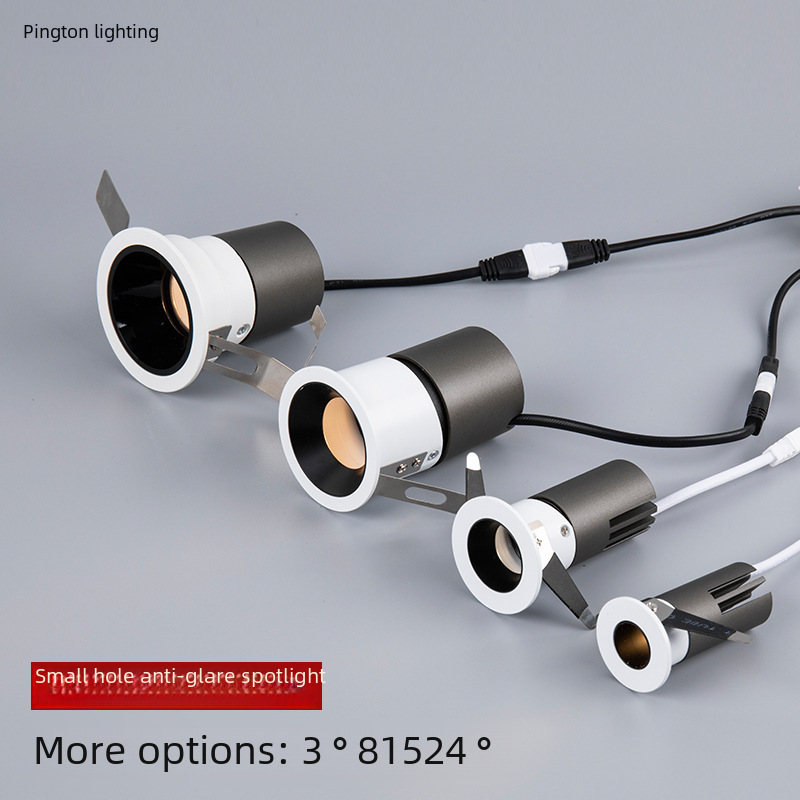 Embedded anti-glare small spot light small hole opening mini anti-glare spot light cut-out 25MM 30MM 35MM 45MM 55MM