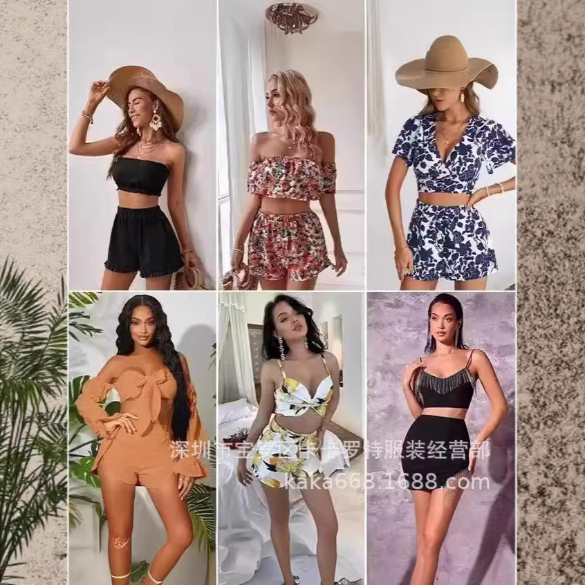 Shein ropa de mujer de comercio exterior marca de moda caliente del sudeste asiático, moda rápida