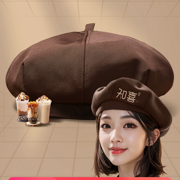 Еда и напитки шеф-повар шляпа чай с молоком кафе официант пекарня магазин масляный дым кухня разработка беретов для мужчин и женщин