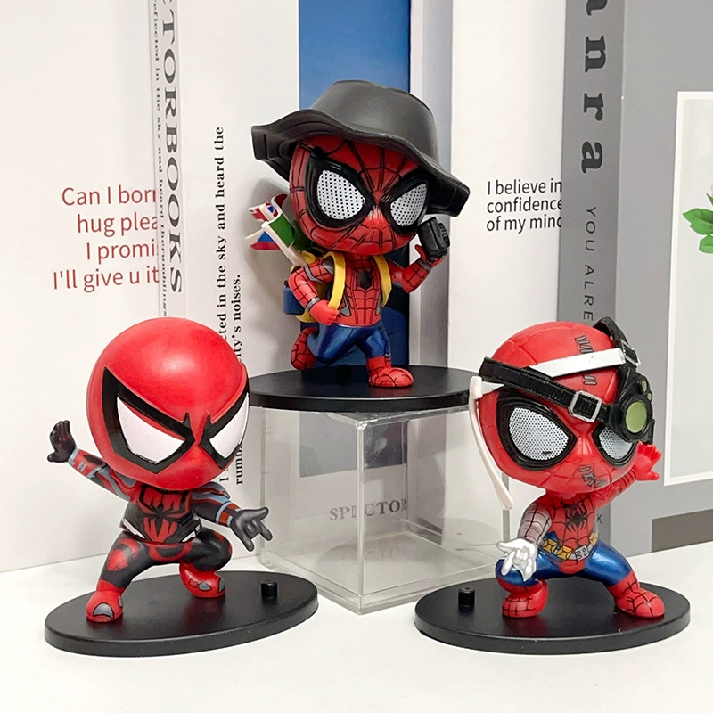 Minifigure, heroes, doll, Spiderman, capsule toy