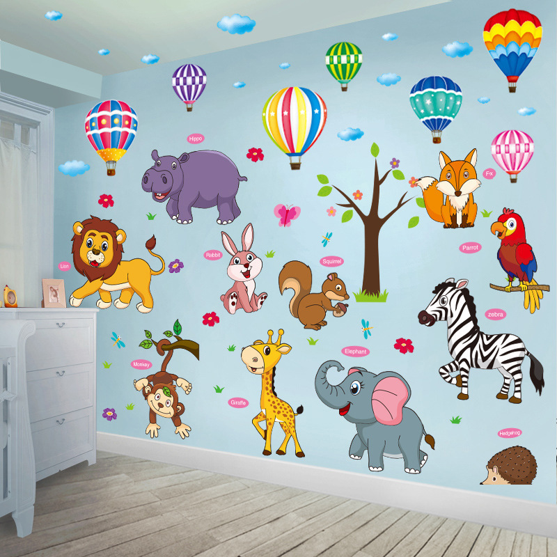 Children's Room Cartoon Stickers Baby Room Decorative Painting Wall Wall Wallpaper Early Education Wall Stickers Children's Room Cartoon Stickers Baby Room Decorative Painting Wall Wall Wallpaper Early Education Wall Stickers