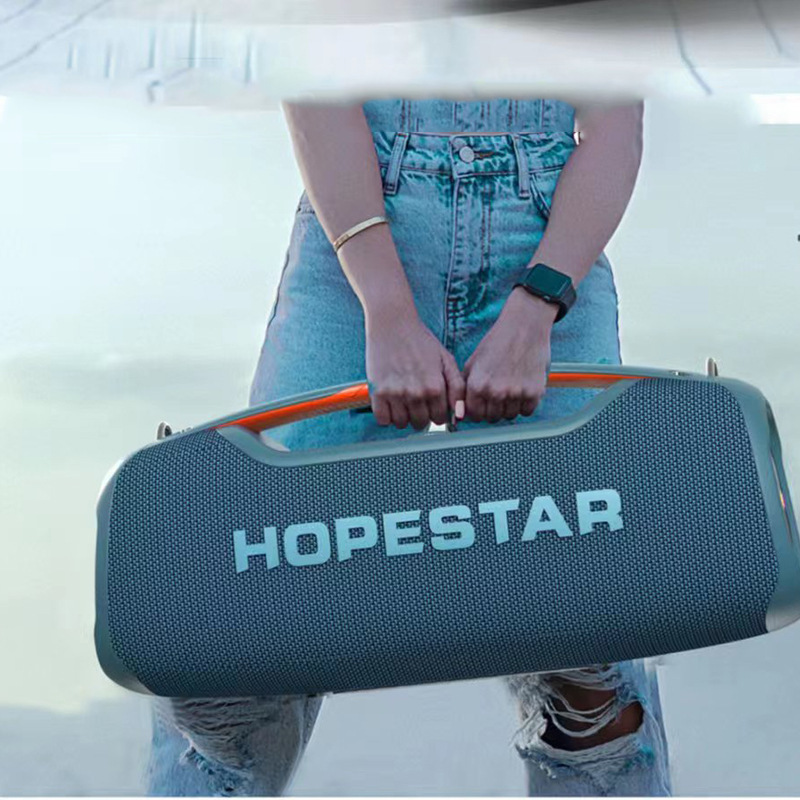 HOPESTAR-A60 wireless bluetooth speaker high power 100W high volume outdoor portable waterproof strap portable