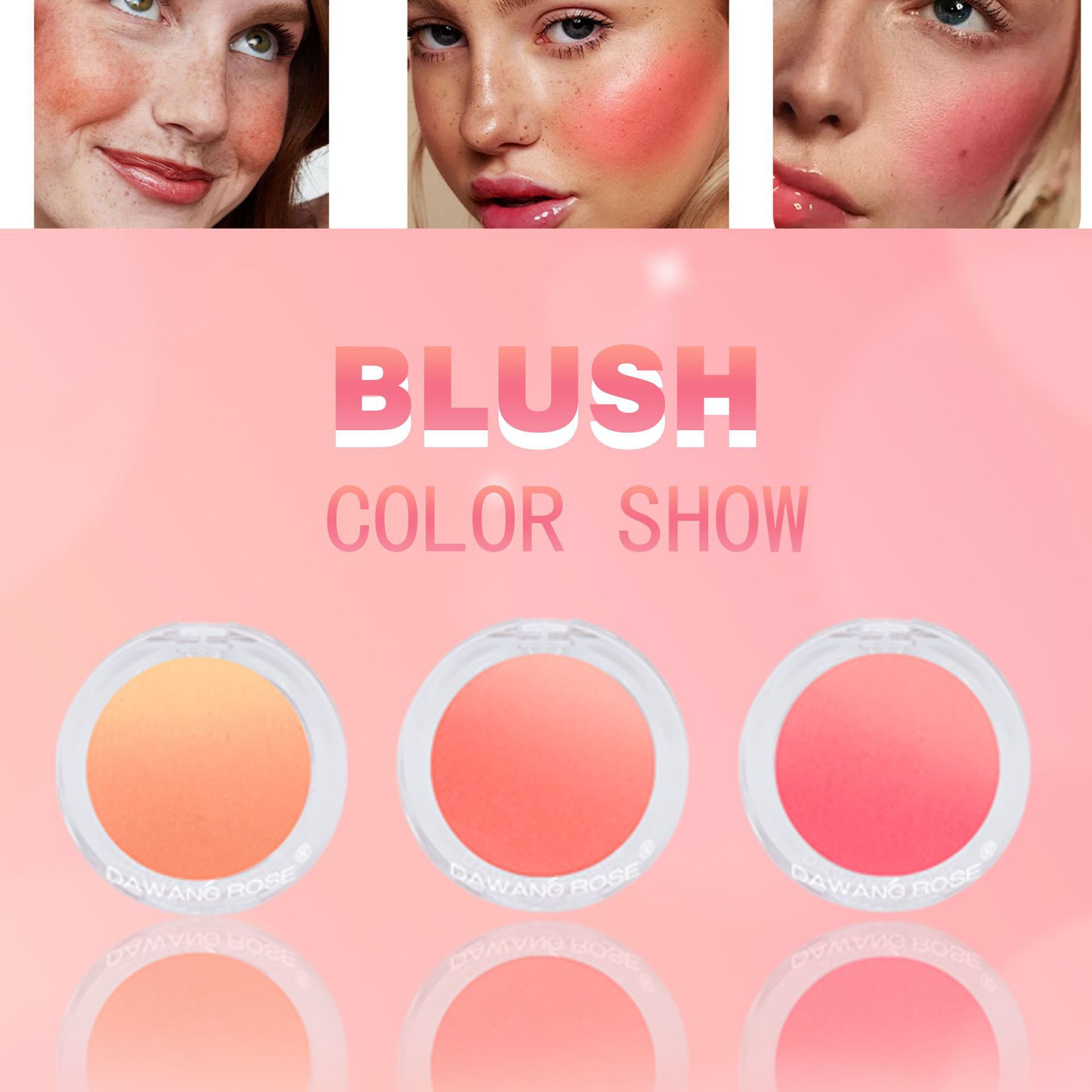 Palette contouring blush dégradée Dirty Tea Pink Nude naturel chaud Maquillage Beauté Pas Facile à Voler Poudre_voghion.com