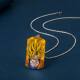 Animation Peripheral Dragon Ball Dragon Ba Super Saiyan Monkey King Color Printing Stainless Steel Dog Tag Necklace