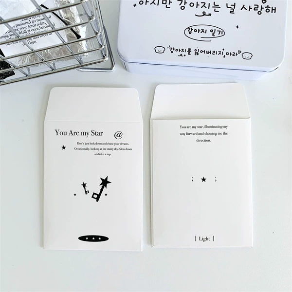 〖♡♡〗Black and white envelope-key〖♡♡♡〗