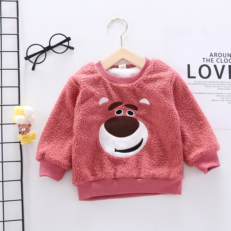Children's clothing 2020 Cross border Specifically for Adidas Korean Edition Teddy double-deck Sweater Children singleton new pattern One piece On behalf of