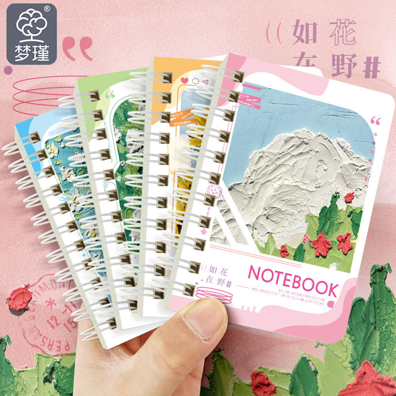 Exquisito libro de bobina linda mini niña corazón pequeño cuaderno portátil portátil libro de bolsillo libro de tareas