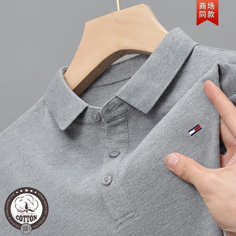American Tommy Same-Quality Men's Short-Sleeve Polo Shirt Summer Pique Cotton Casual Turn-Down Collar T-Shirt Dad Wear Wholesale American Tommy Same-Quality Men's Short-Sleeve Polo Shirt Summer Pique Cotton Casual Turn-Down Collar T-Shirt Dad Wear Wholesale