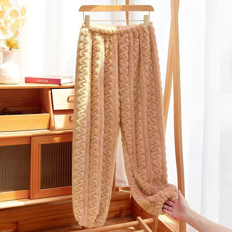 Pantalones Jacquard Caqui