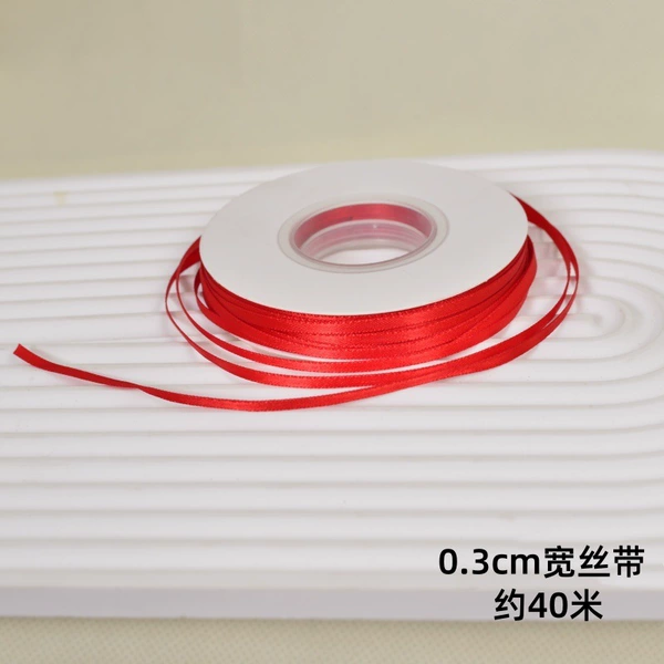Red hair band, 0.3cm, 1 pieces