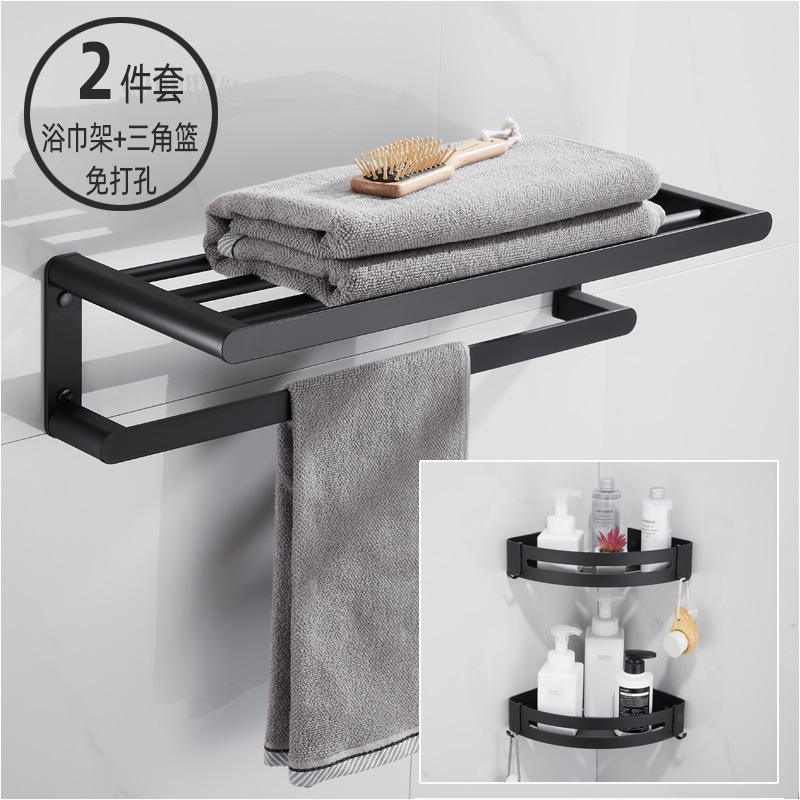 Juego de 2 piezas engrosado en negro 2