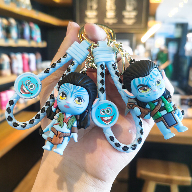Tingming Avatar Keychain Cartoon Cute Gift Gift Christmas New Year's Day Doll Machine Pendant Zhangjiajie