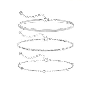 Amazon new suit fashion simple waterproof layered anklet set