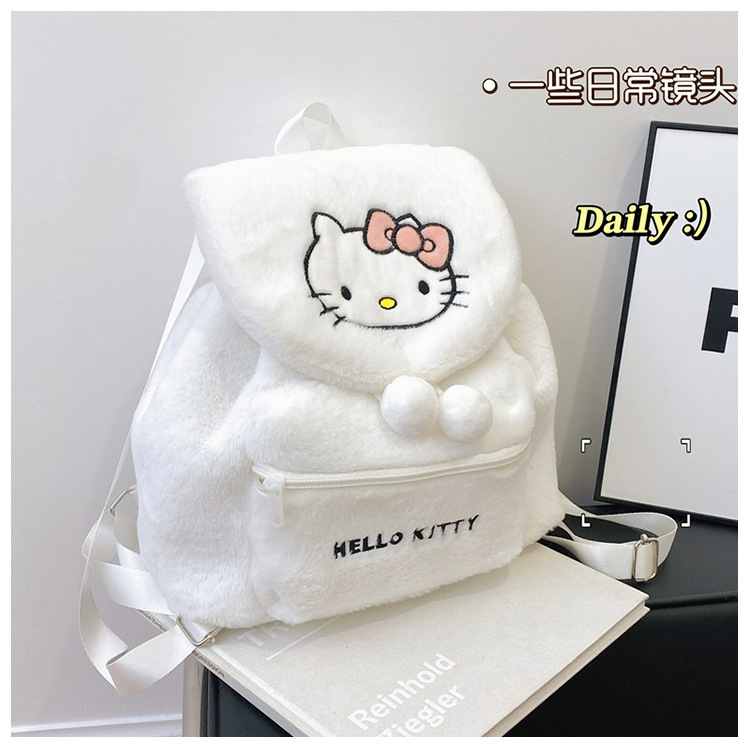 漫画日本サンリオ kt 猫ぬいぐるみバッグかわいい収納ハンドバッグ子供のキャッチマシン人形小さなバッグ卸売|undefined
