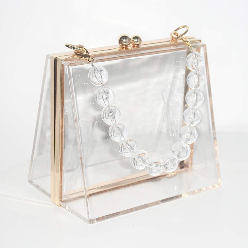 469g Weight Lock clasp Closure Type Top Handle Strap Type Evening Bag Bags Type Holiday, Party Occasion Acrylic Material Solid Color Pattern All Seasons Season Women's Gender Vintage Style Style Square Shape Small Size Women's Small Arylic Solid Color Vintage Style Square Lock Clasp Evening Bag 17