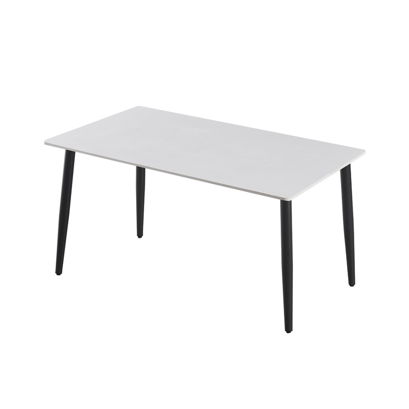 Marco negro-borde recto blanco puro mate