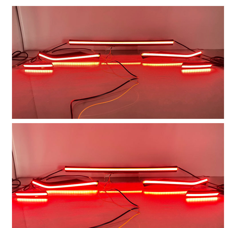 Suitable for Toyota Asia Lion 21-25 Through-Light Modified Taillight Three-Function Brake Steering Rear Bumper Warning Light