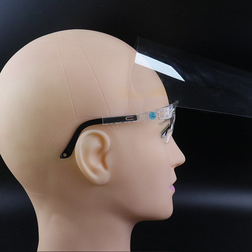 Frame mask PC plastic transparent visor adjustable anti-fog anti-oil splash riding dental full face protective mask