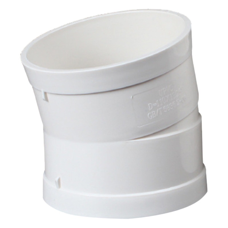 PVC micro codo offset pequeña curva 50-160 especificación completa accesorios de juntas de drenaje de ángulo pequeño