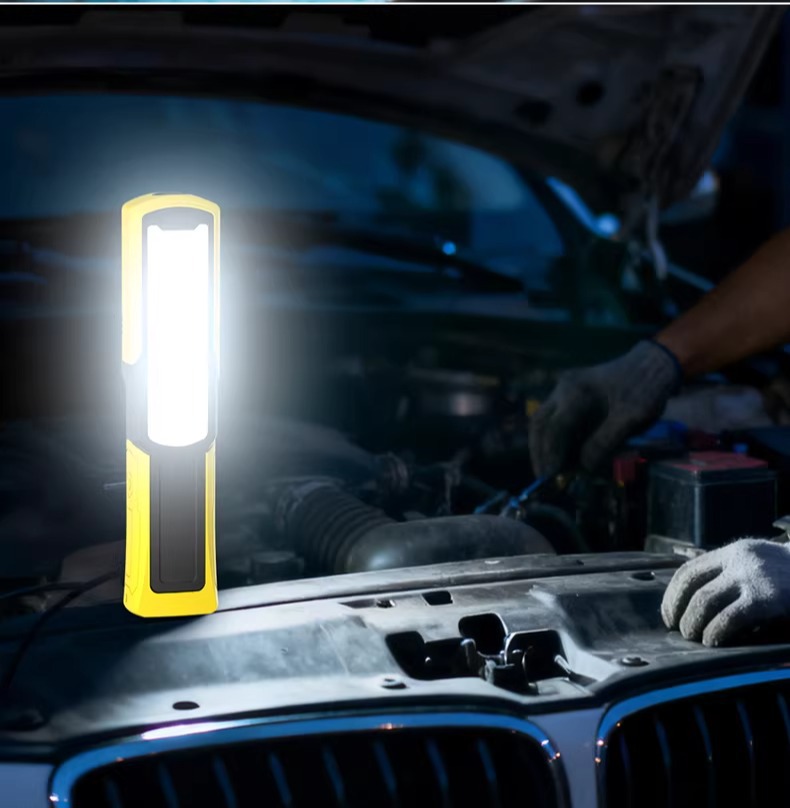 Work maintenance light, magnetic car repair light, ultra-bright LED long-life emergency light, auto repair COB lighting inspection light
