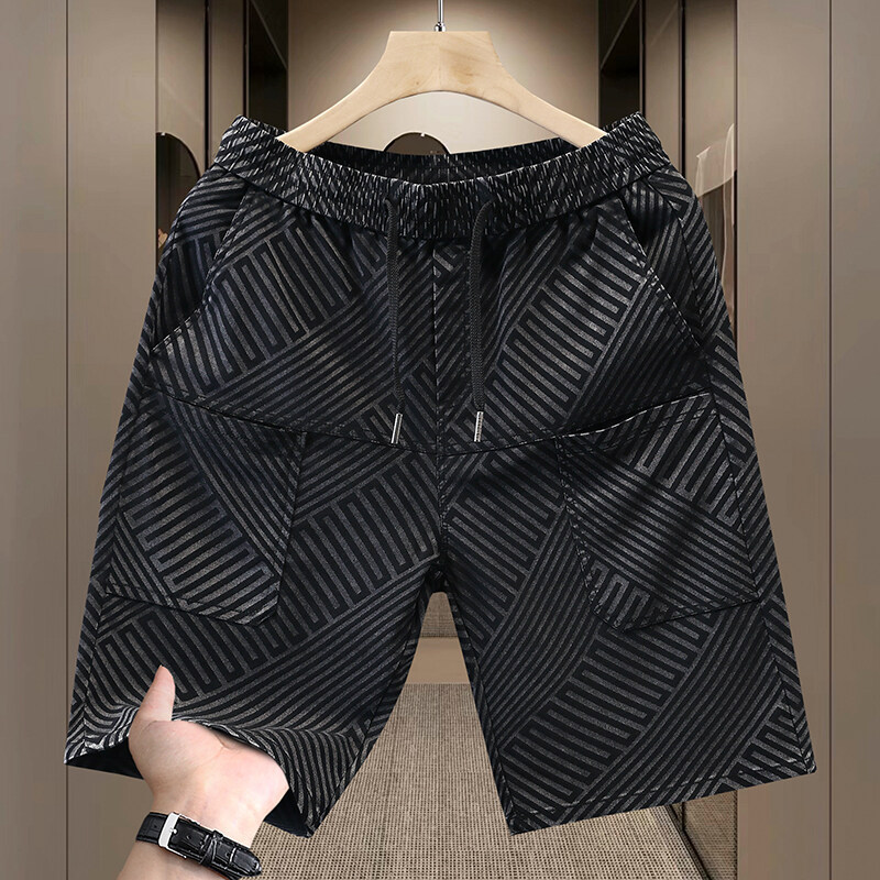Foreign Trade Dropshipping [2025 New Style] Thin Denim Stretch Sports Trendy Youth Men's Shorts