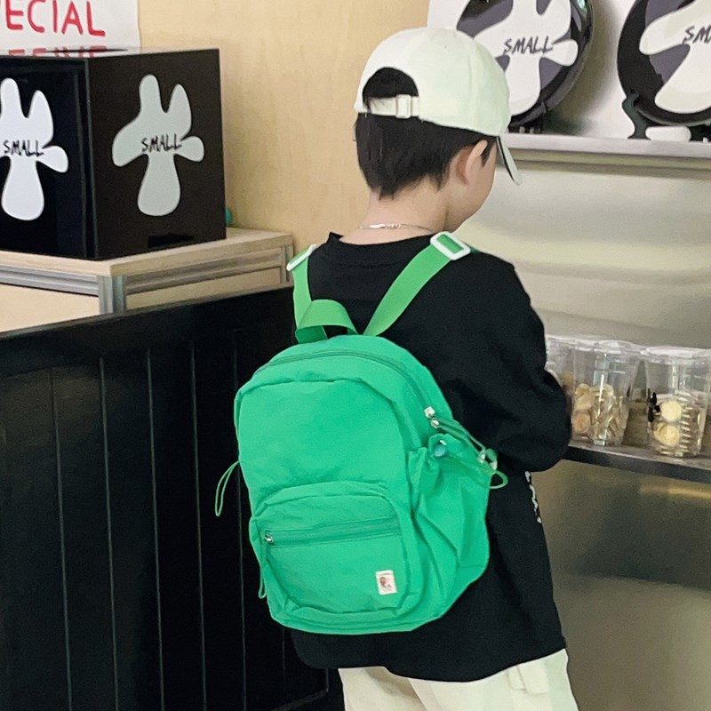 Mochila coreana de color macaron para niños y niñas, mochila de ocio, mochila de estudiantes ligera, mochila simple para niños de color sólido